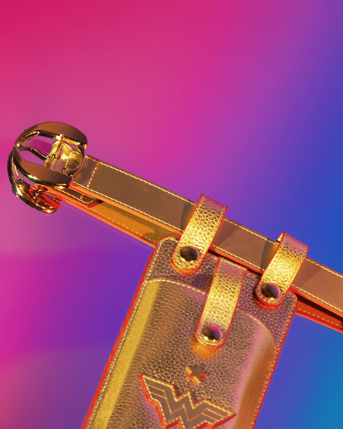 Golden Utility Belt with Leash