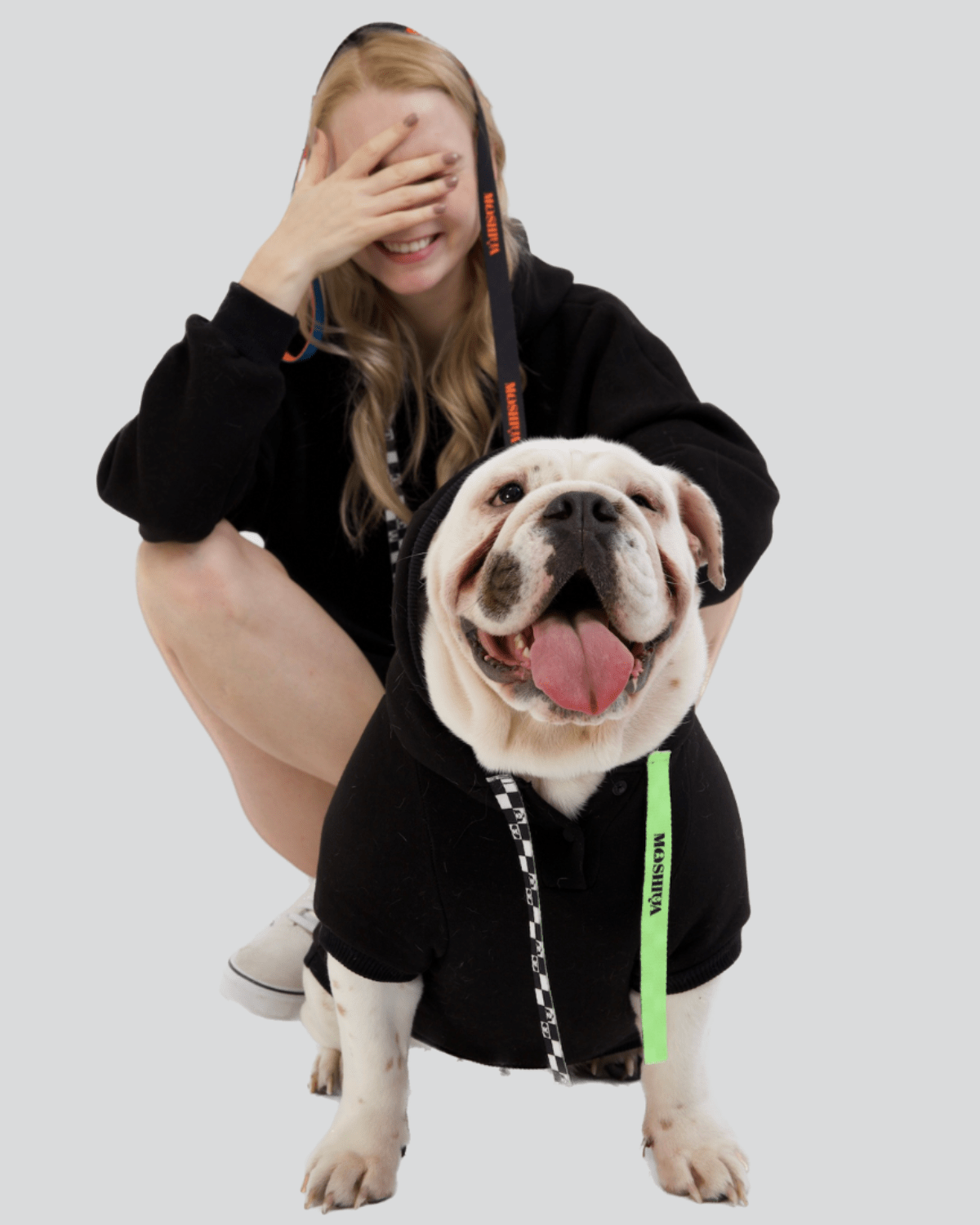 I Woof U Black Matching Hoodies